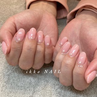 ベビーピンクネイルのネイルデザイン ネイルブック