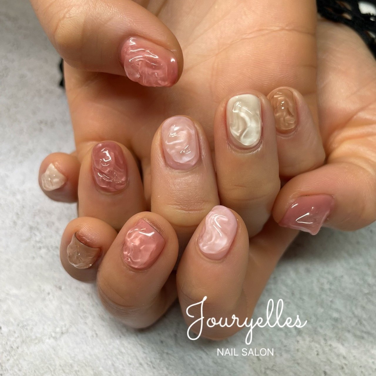 春 ハンド シンプル ショート ピンク Jouryellesのネイルデザイン No ネイルブック