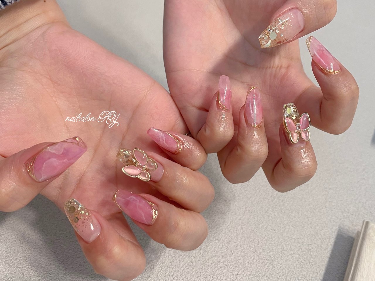 春 オールシーズン ブライダル パーティー ハンド Nailsalon Ryのネイルデザイン No ネイルブック