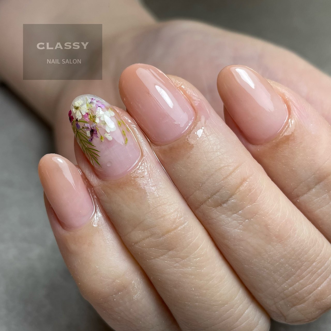 春 夏 オフィス ハンド ボタニカル Classy クラッシイ のネイルデザイン No ネイルブック