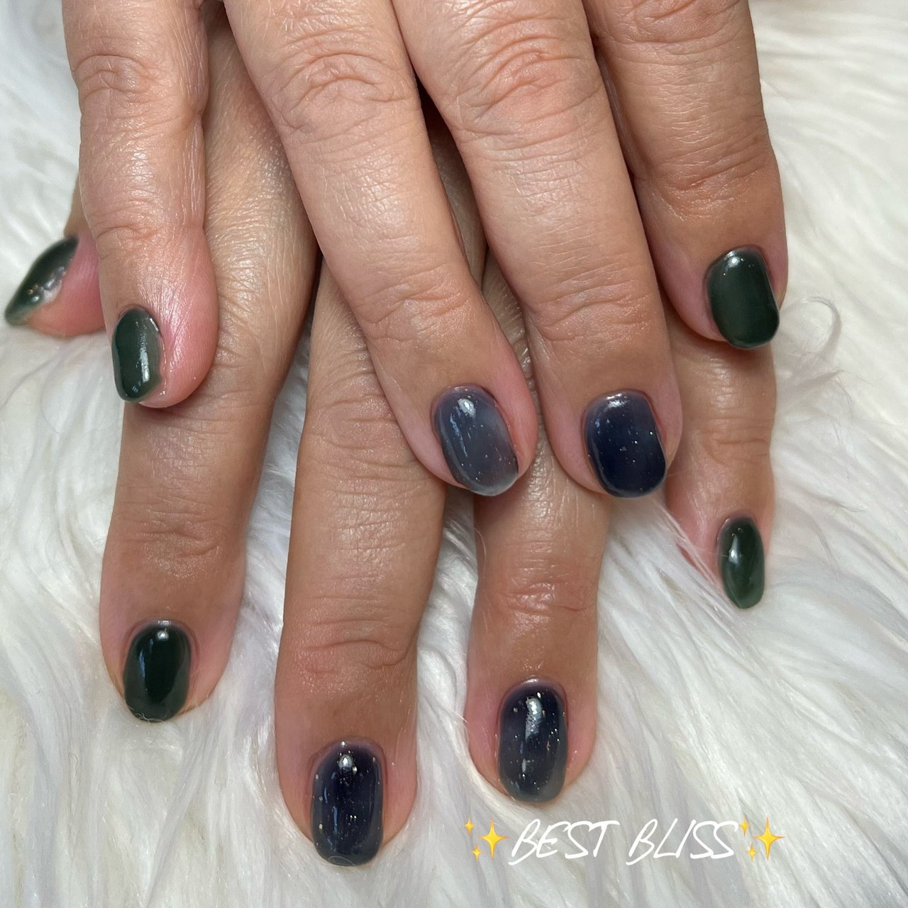 オールシーズン ハンド シンプル ネイビー ジェルネイル Nail Salon Best Blissのネイルデザイン No ネイル ブック