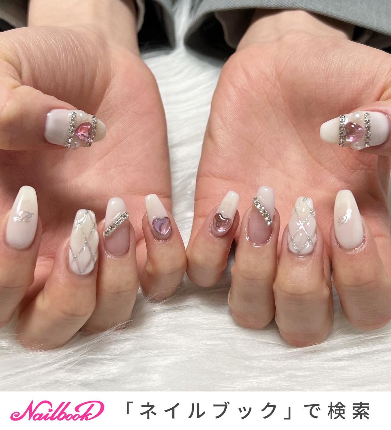 素晴らしい品質 ギャルネイル キルティングネイルチップ ネイルチップ 付け爪