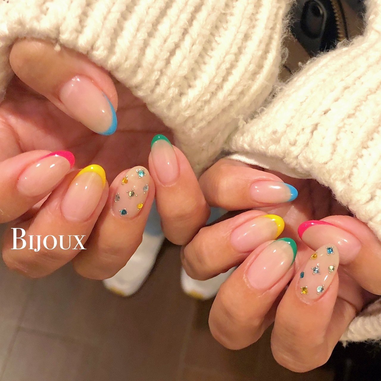 春 夏 ハンド シンプル フレンチ Nailsalonbijouxのネイルデザイン No ネイルブック