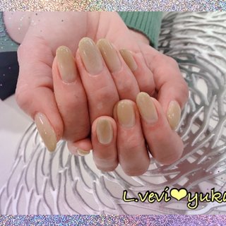 くすみイエローのネイルデザイン ネイルブック