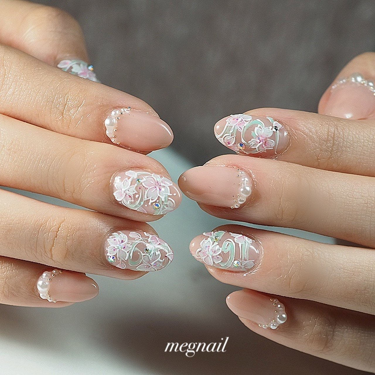 春 ブライダル デート 女子会 ハンド Megnailのネイルデザイン No ネイルブック