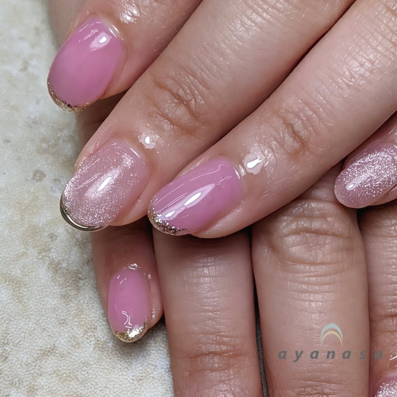 春 デート シンプル マグネット ピンク Kanakoのネイルデザイン No ネイルブック