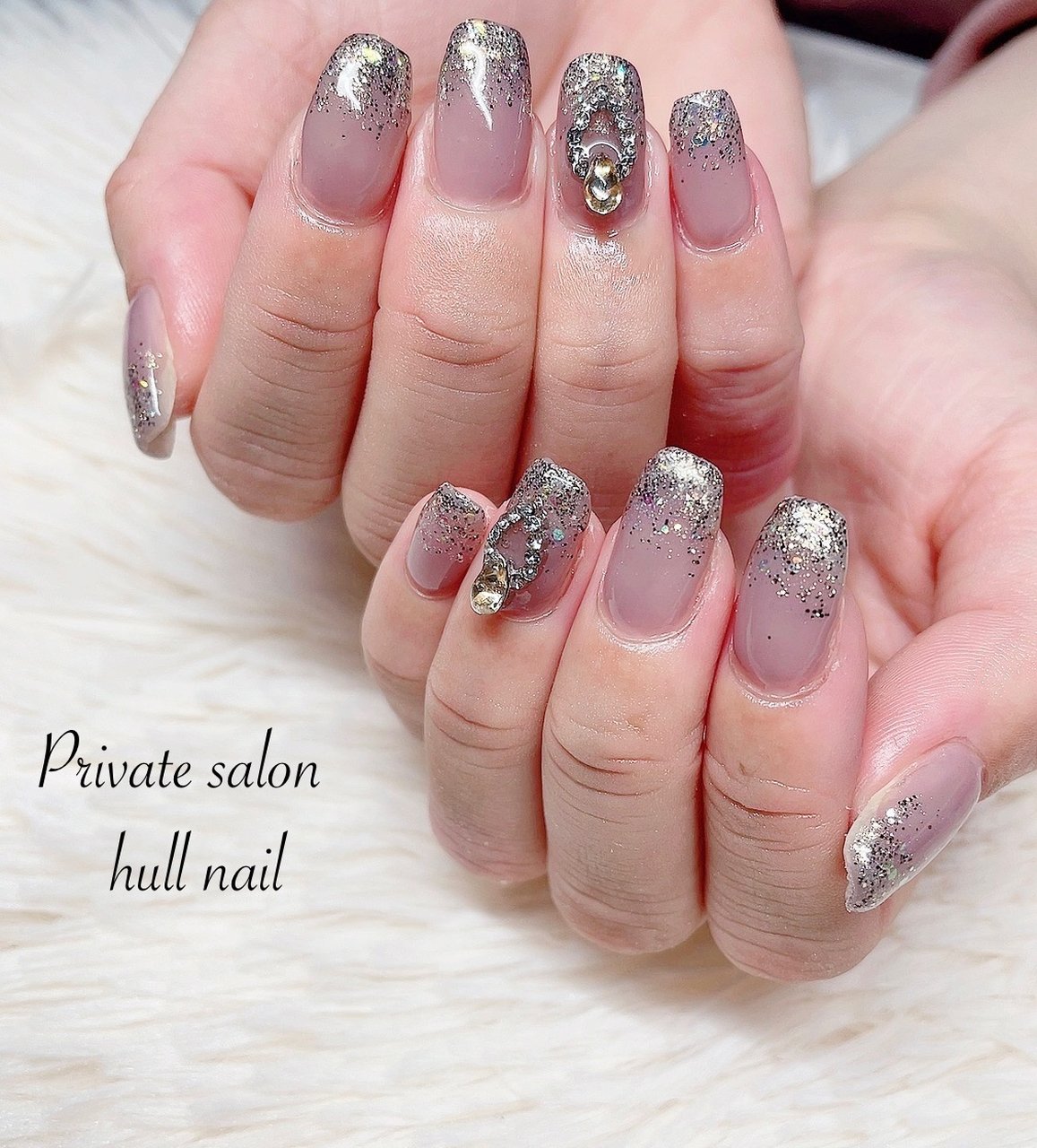 春 ハンド グラデーション ラメ パープル Hull Nailのネイルデザイン No ネイルブック