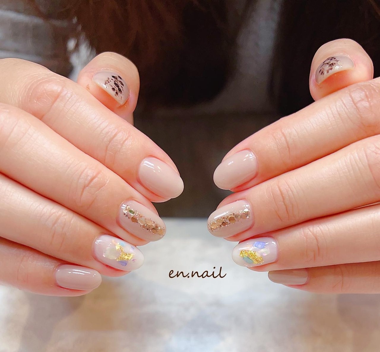 春 夏 入学式 オフィス ハンド En Nailのネイルデザイン No ネイルブック