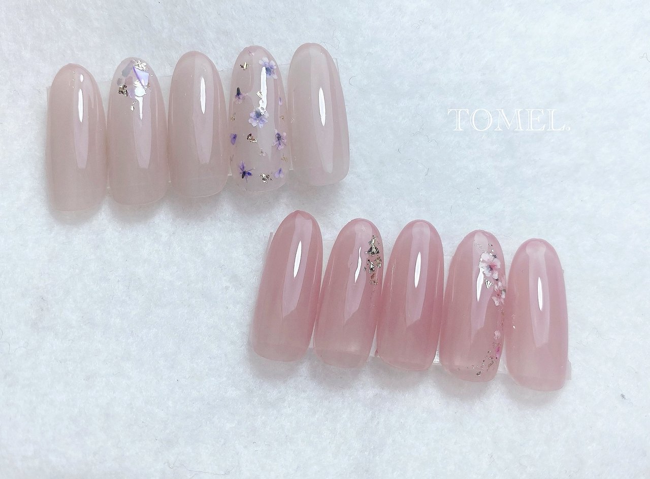 春 オールシーズン オフィス ブライダル ハンド プライベートネイルサロン Tomel トメルのネイルデザイン No ネイル ブック