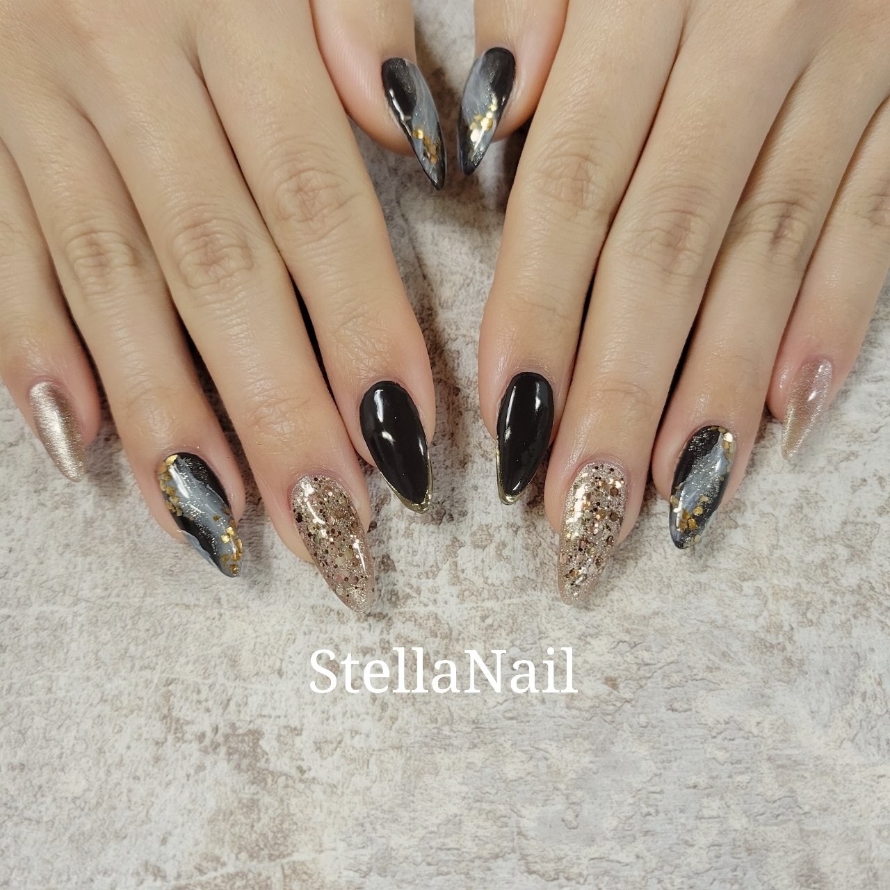 秋 冬 デート 女子会 ハンド Stella Nailのネイルデザイン No ネイルブック