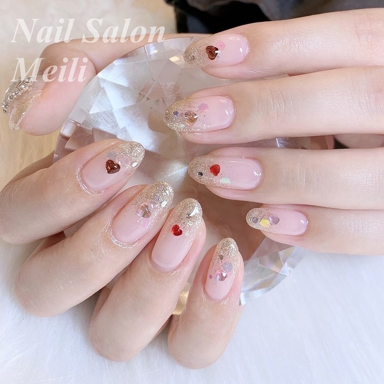 オールシーズン ハンド シンプル ミディアム ピンク Nail Salon Meili 埼玉日進のネイルデザイン No ネイル ブック