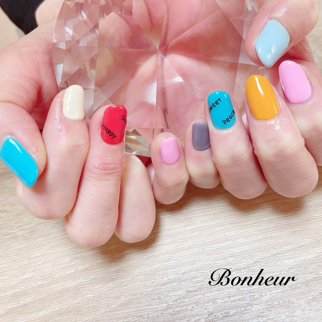 春 夏 オールシーズン 女子会 ハンド Bonheurのネイルデザイン No ネイルブック