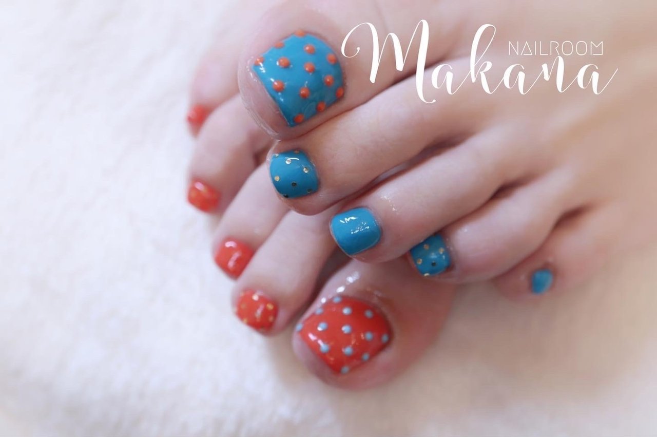 夏 オールシーズン 海 リゾート フット 青葉台ネイルサロン ネイルルームマカナnailroommakana のネイル デザイン No ネイルブック