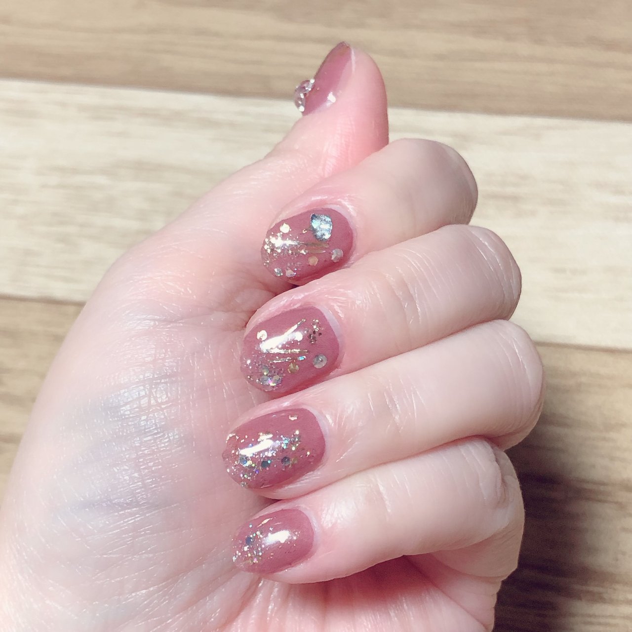 パーティー ハンド ビジュー ホログラム ラメ Syuu930のネイルデザイン No ネイルブック