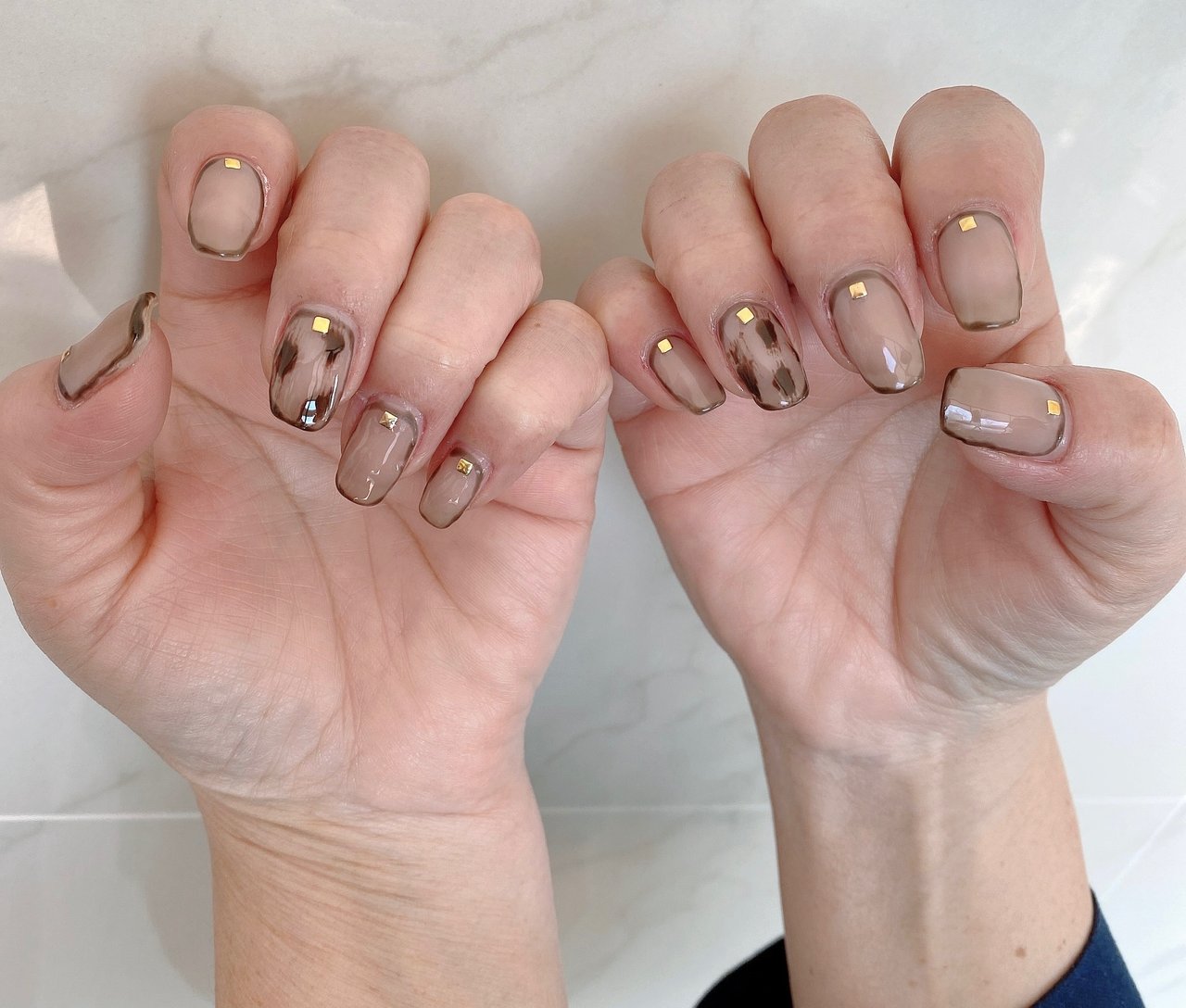 春 オフィス 女子会 ハンド シンプル Nailsalon Sireneのネイルデザイン No ネイルブック