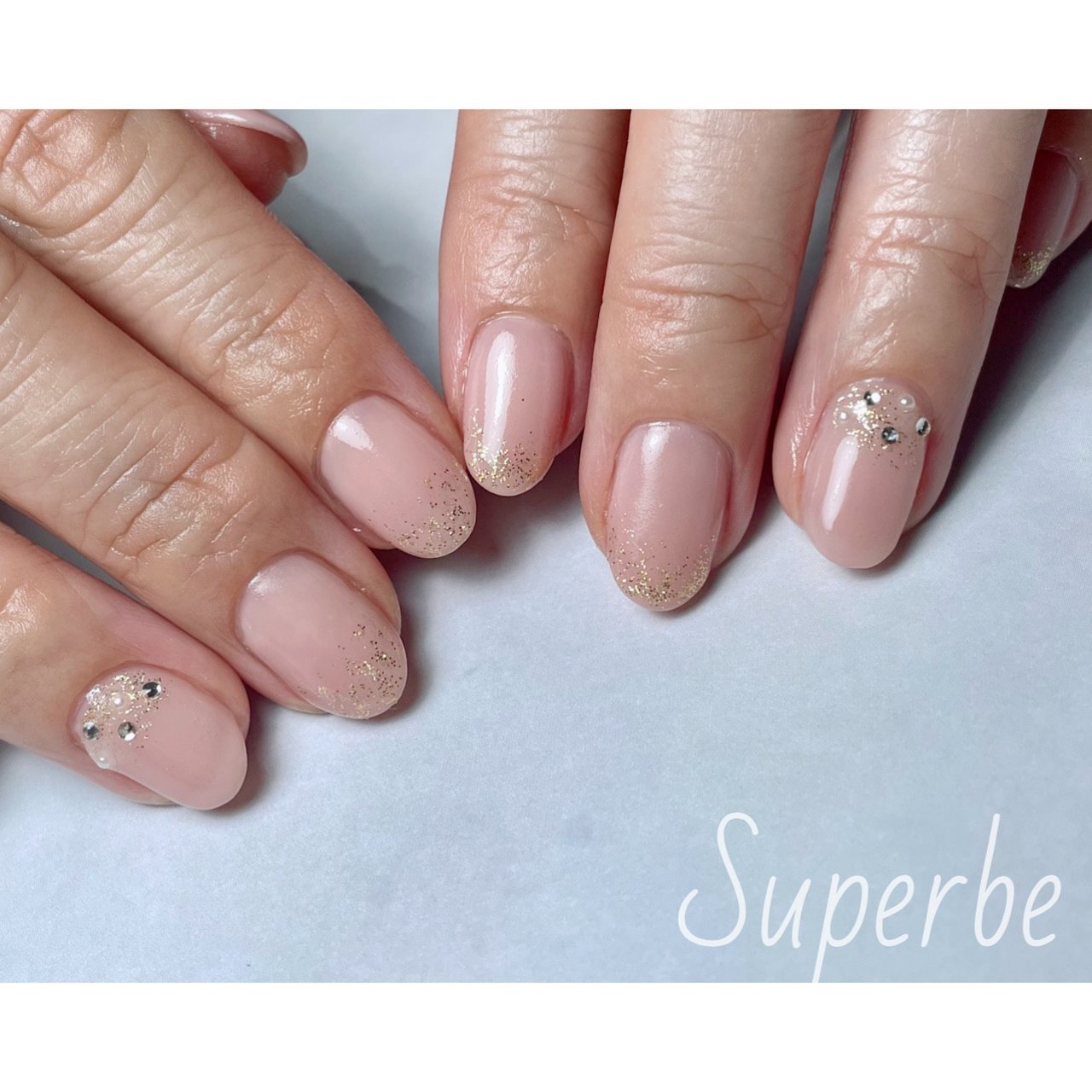 オールシーズン オフィス 女子会 ハンド ベージュ シュペーブ のネイルデザイン No ネイルブック