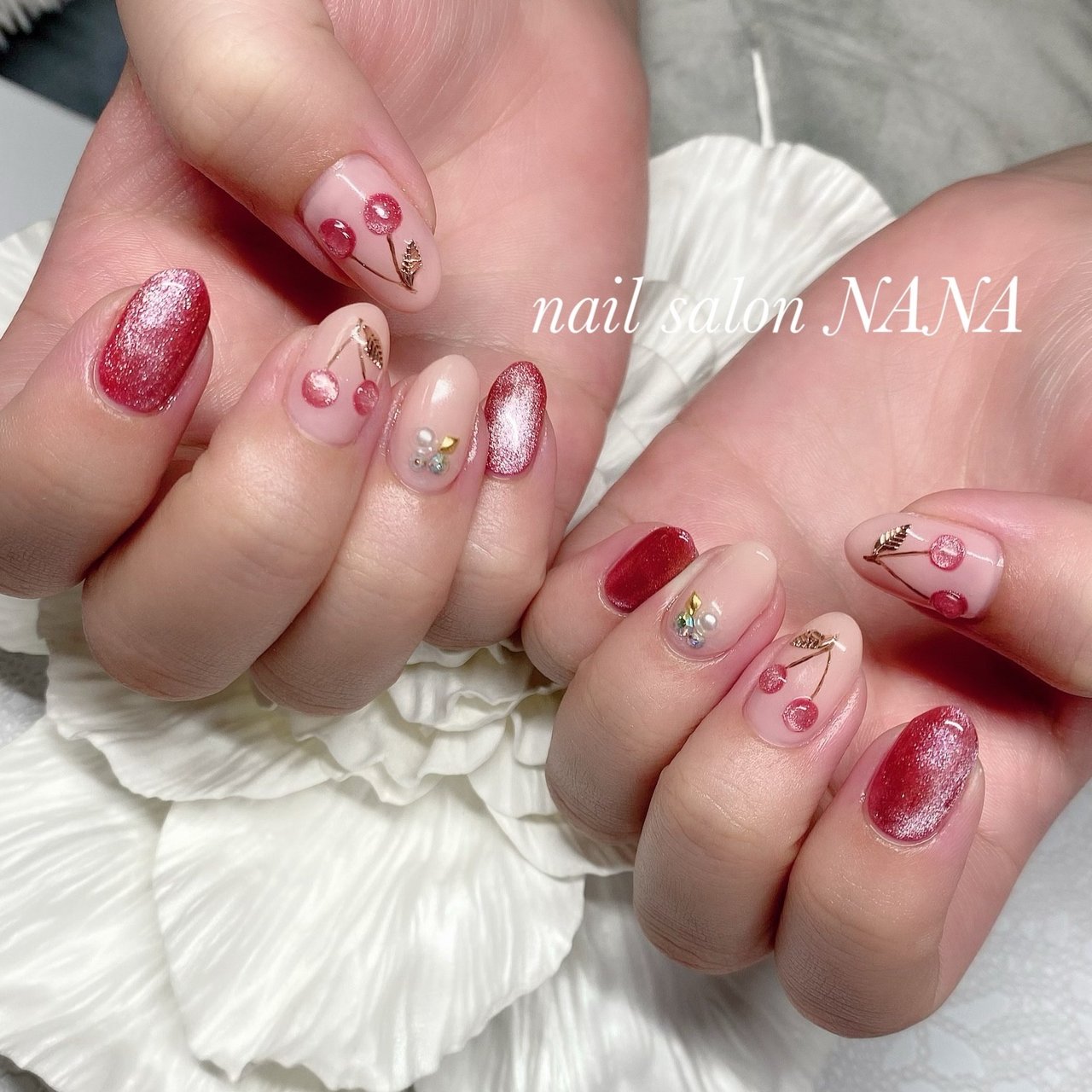 春 夏 ハンド ワンカラー フルーツ Nail Salon Nanaのネイルデザイン No ネイルブック