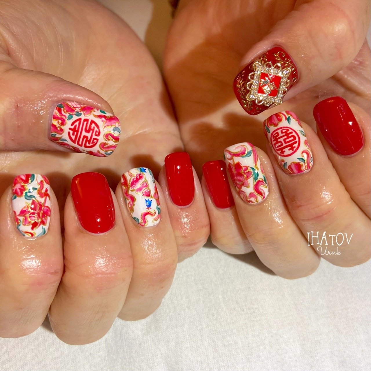 春 オールシーズン ハンド フラワー 伝統工芸 Ihatov Nailarts のネイルデザイン No ネイルブック