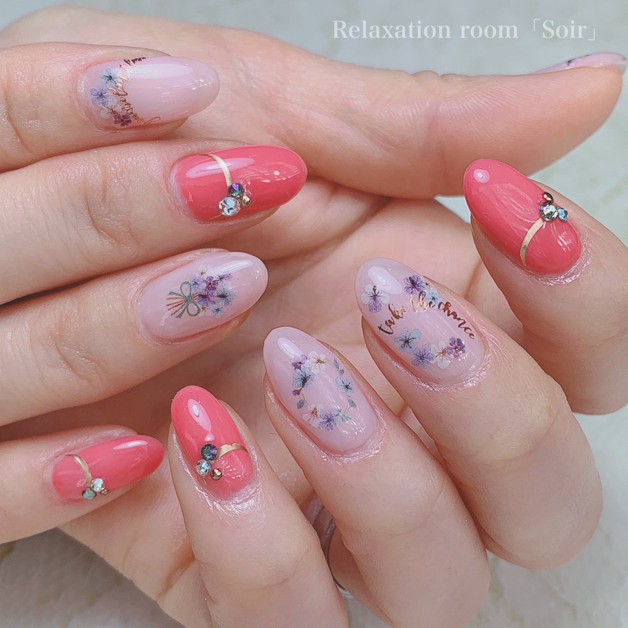 春 オフィス デート 女子会 ハンド Nail Likeのネイルデザイン No ネイルブック