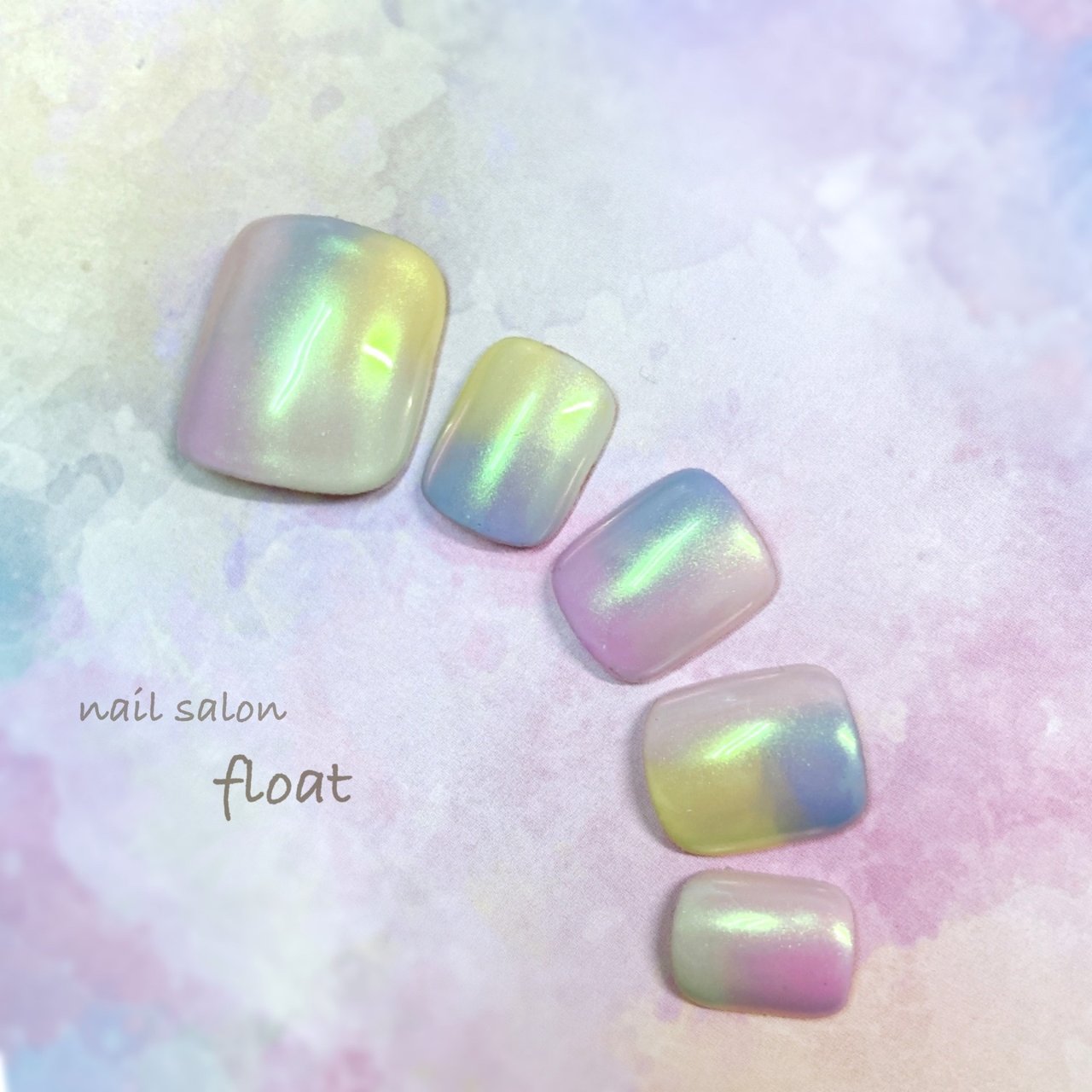 春 オールシーズン 海 リゾート フット Nail Salon Floatのネイルデザイン No ネイルブック