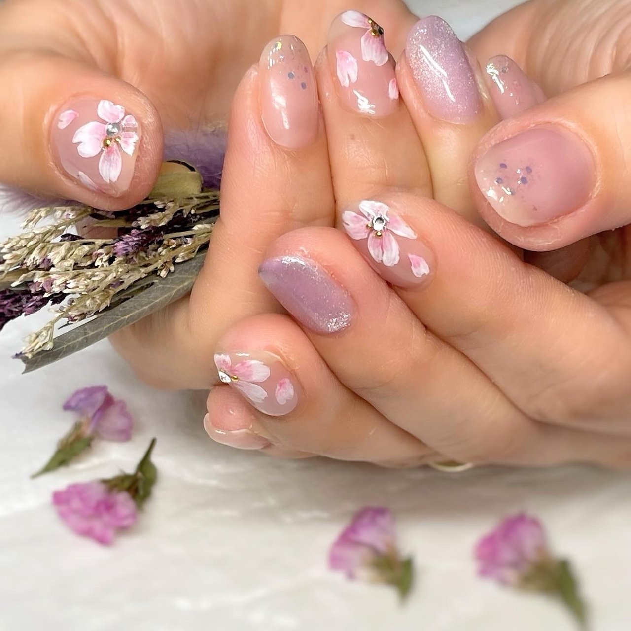 春 卒業式 入学式 デート ハンド Nailsalonyouのネイルデザイン No ネイルブック