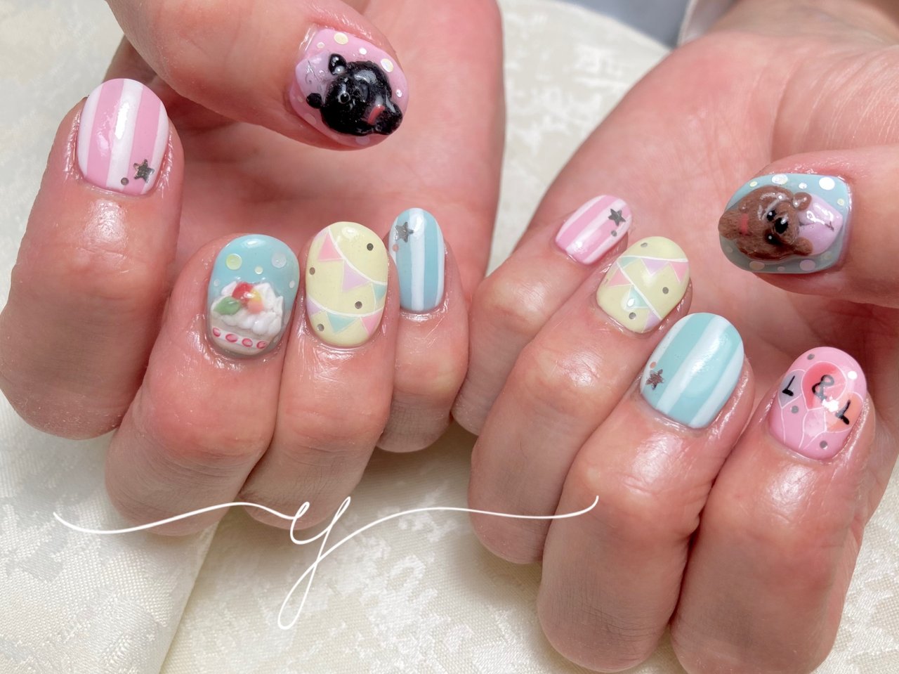 春 夏 旅行 パーティー ハンド Nail Salon Yのネイルデザイン No ネイルブック