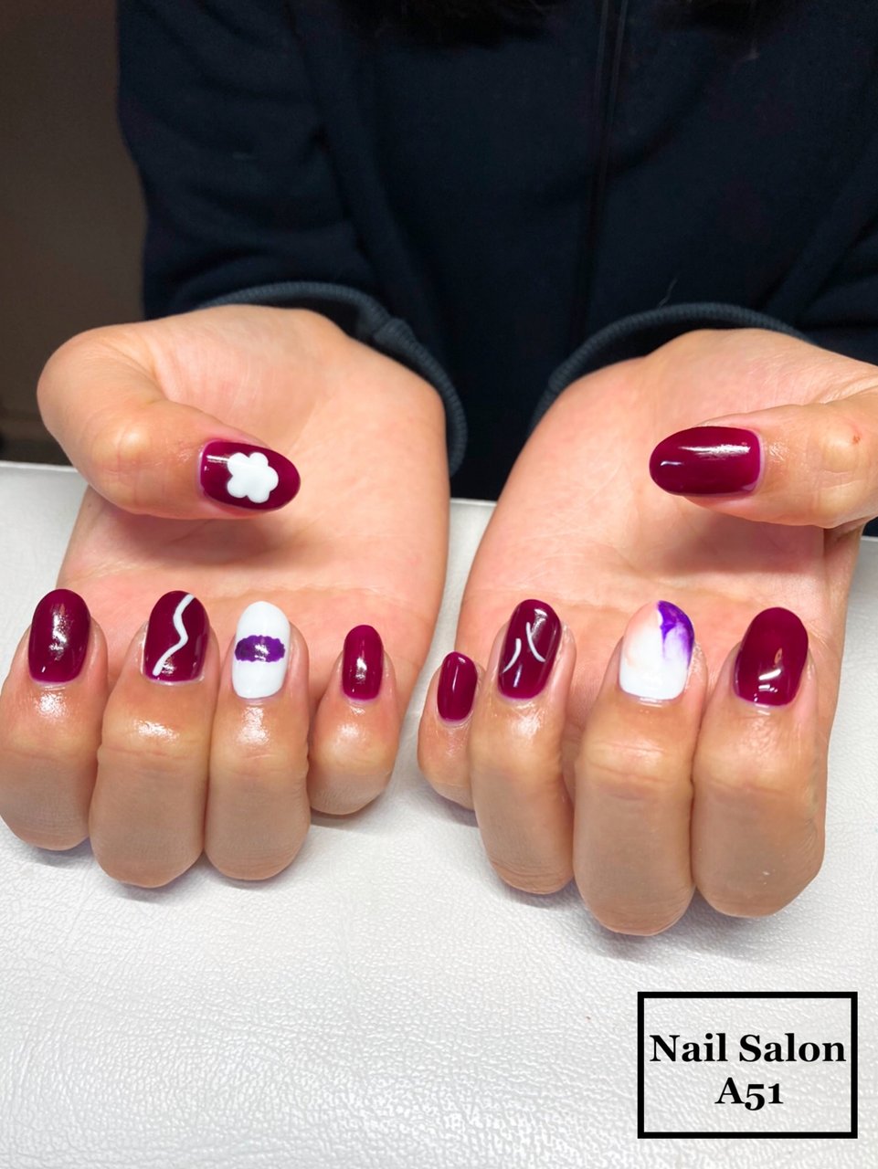 お正月 成人式 卒業式 ハンド ミディアム Nail Salon A51のネイルデザイン No ネイルブック