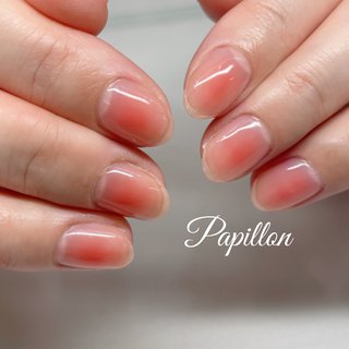 チーク オレンジのネイルデザイン ネイルブック