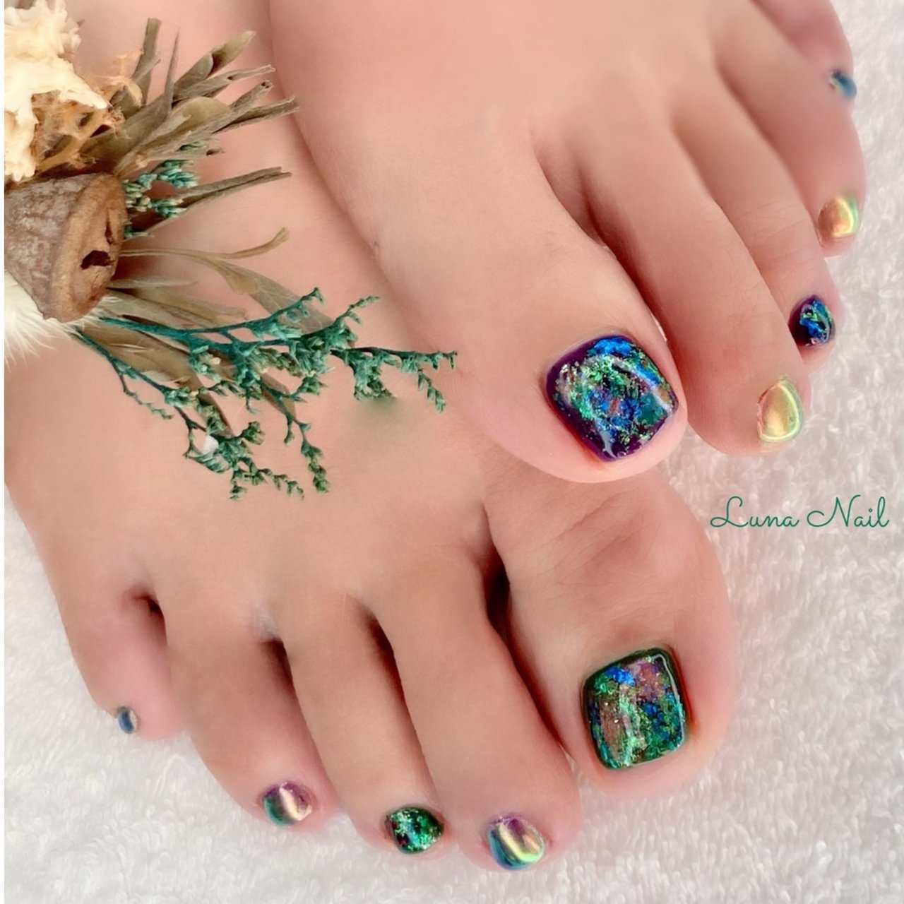 オールシーズン 旅行 リゾート ライブ フット Lunanail18のネイルデザイン No ネイルブック