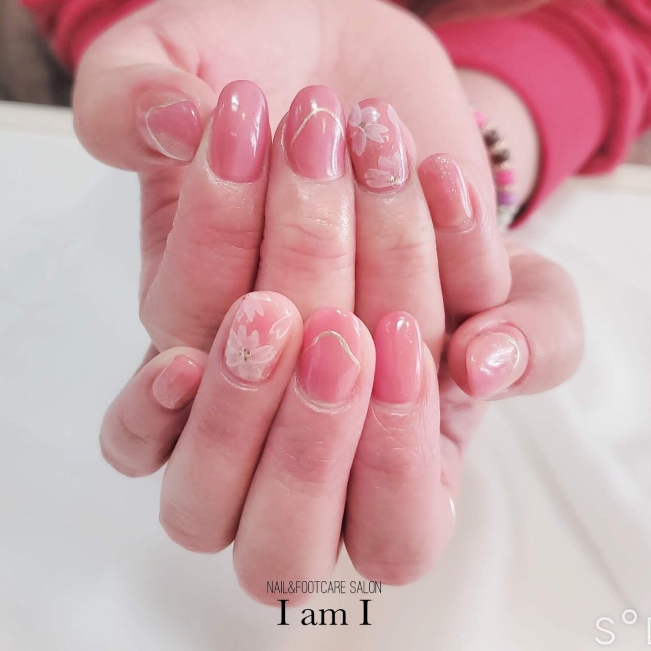 春 卒業式 入学式 ブライダル ハンド Nail Footcaresalon Iamiのネイルデザイン No ネイルブック
