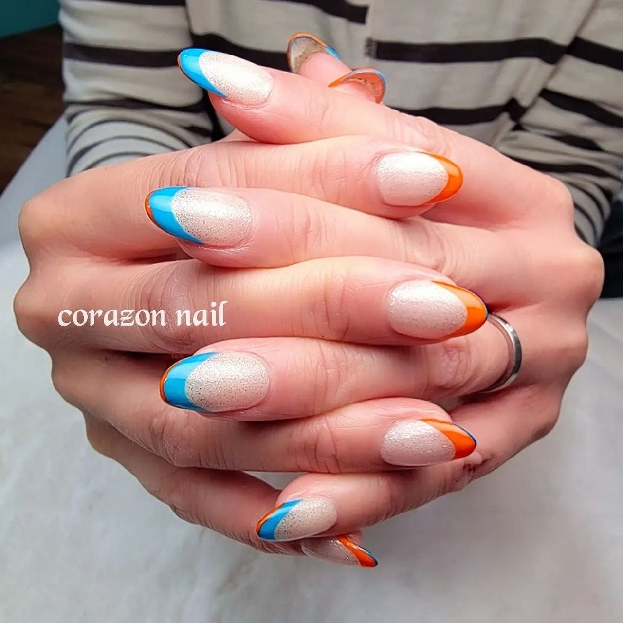 春 夏 梅雨 海 ハンド 武蔵浦和 Corazon Nailのネイルデザイン No ネイルブック