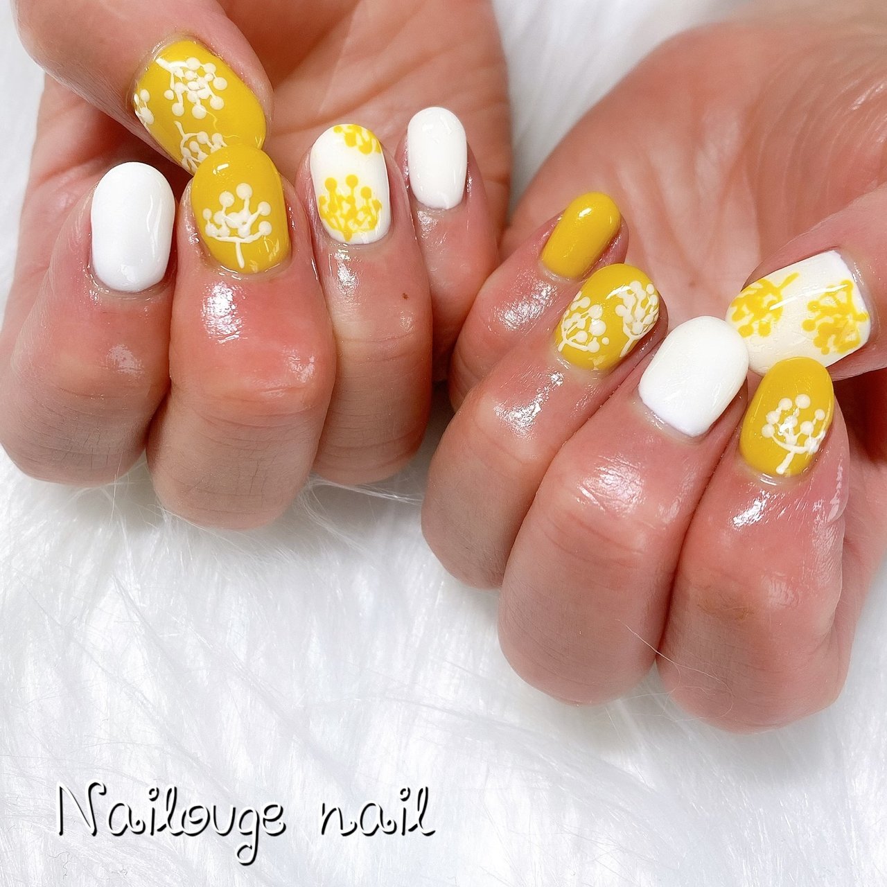 春 夏 ハンド フラワー レトロ Nailsalon Nailougeのネイルデザイン No ネイルブック