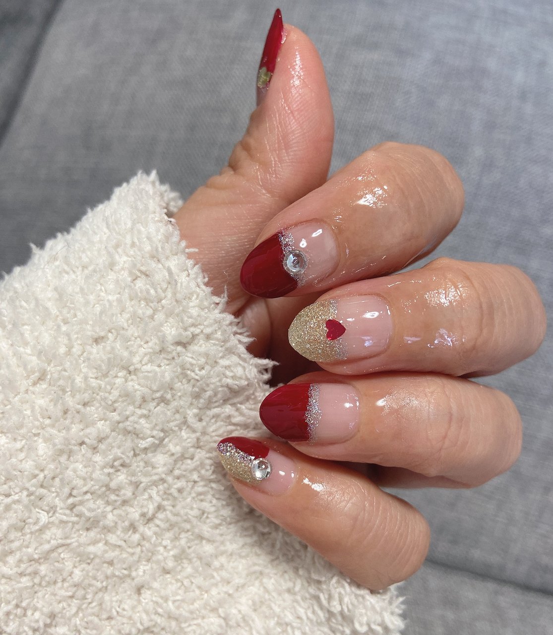 冬 クリスマス ハンド レッド マニキュア かぼちゃのネイルデザイン No ネイルブック