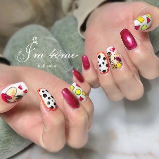 冬 ネオンカラーのネイルデザイン ネイルブック