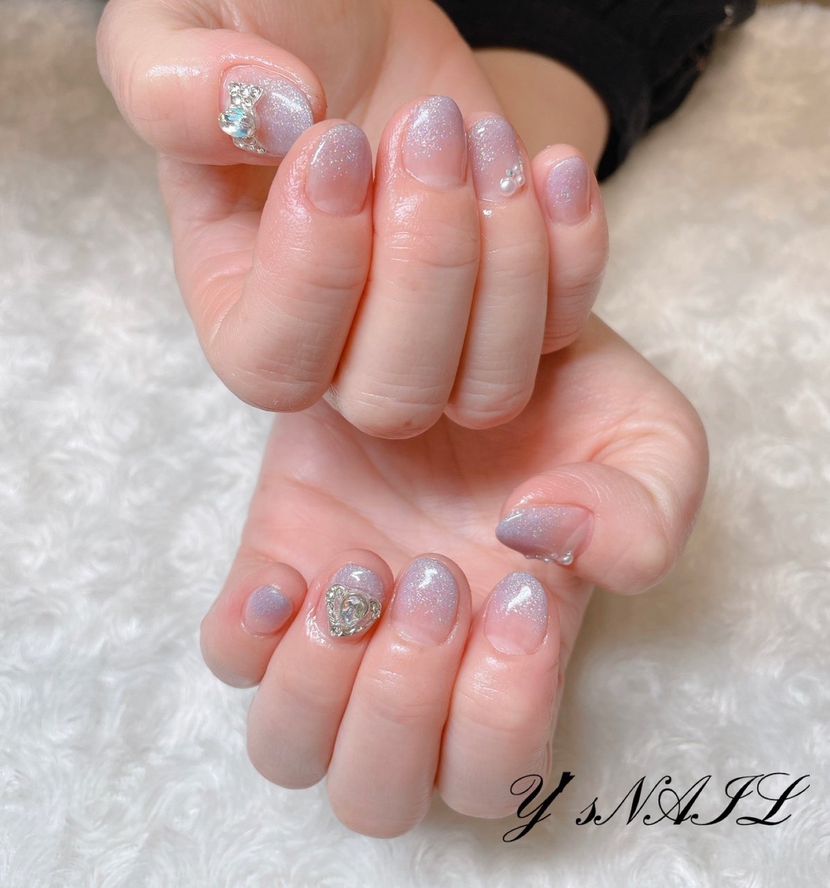 春 ハンド グラデーション ラメ ジェルネイル Y S Nailのネイルデザイン No ネイルブック