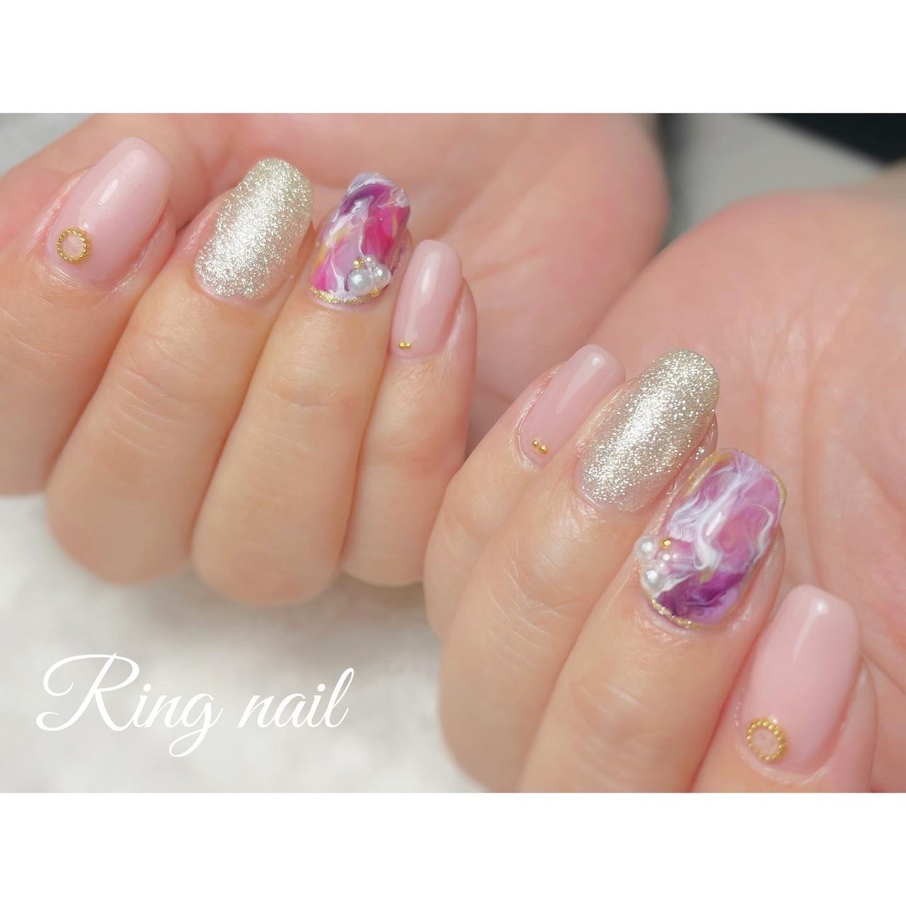 春 オールシーズン 入学式 オフィス ハンド Ringnailのネイルデザイン No ネイルブック