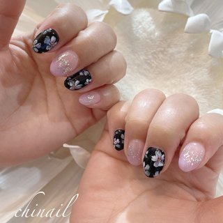 夜桜のネイルデザイン ネイルブック