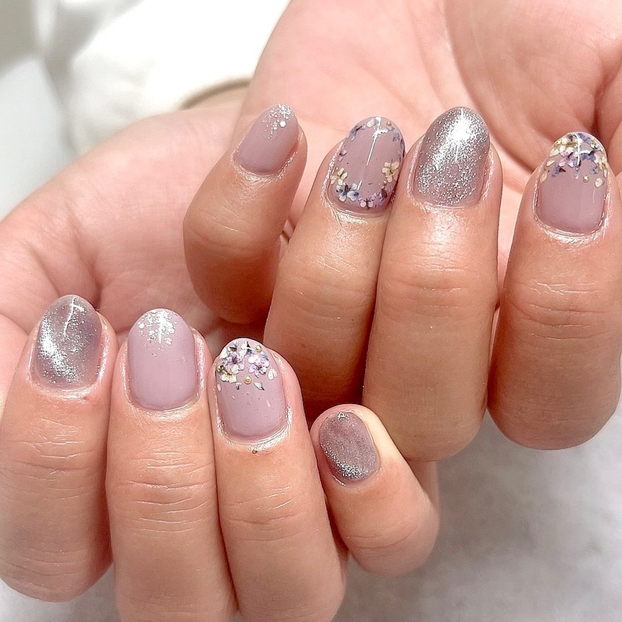 パープル - 💎crystal R ~nail salon~のネイルデザイン[No