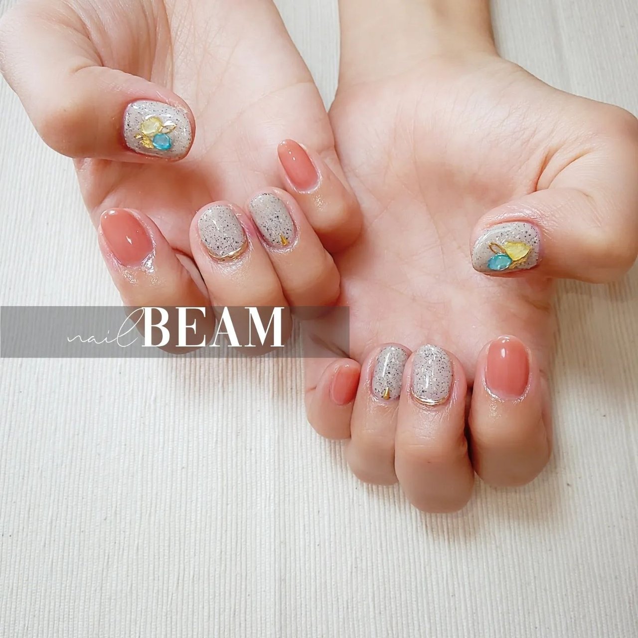 春 夏 ハンド シェル ニュアンス Nailbeamのネイルデザイン No ネイルブック