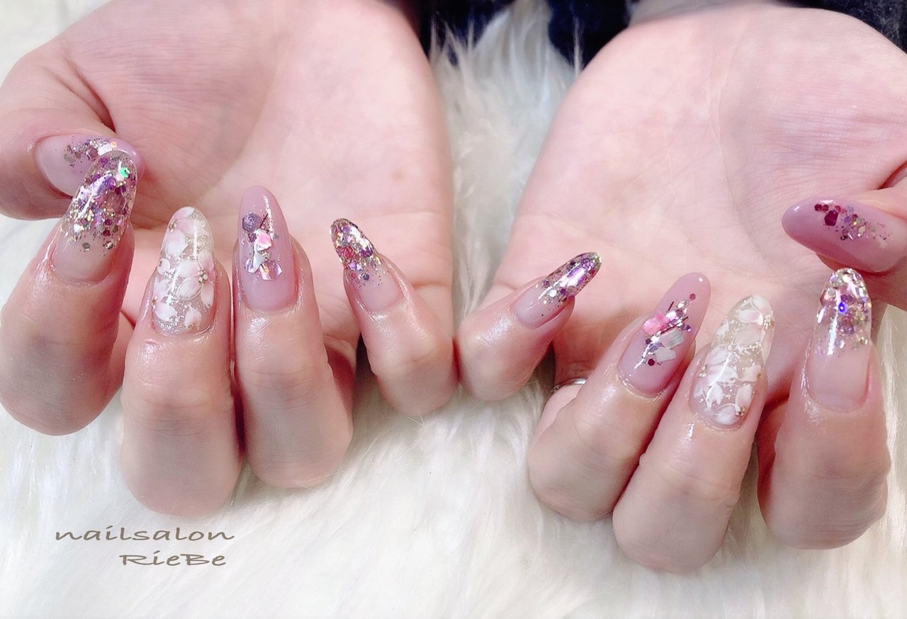 春 卒業式 入学式 オフィス ハンド Nail Salon Riebe リーヴェ のネイルデザイン No ネイルブック