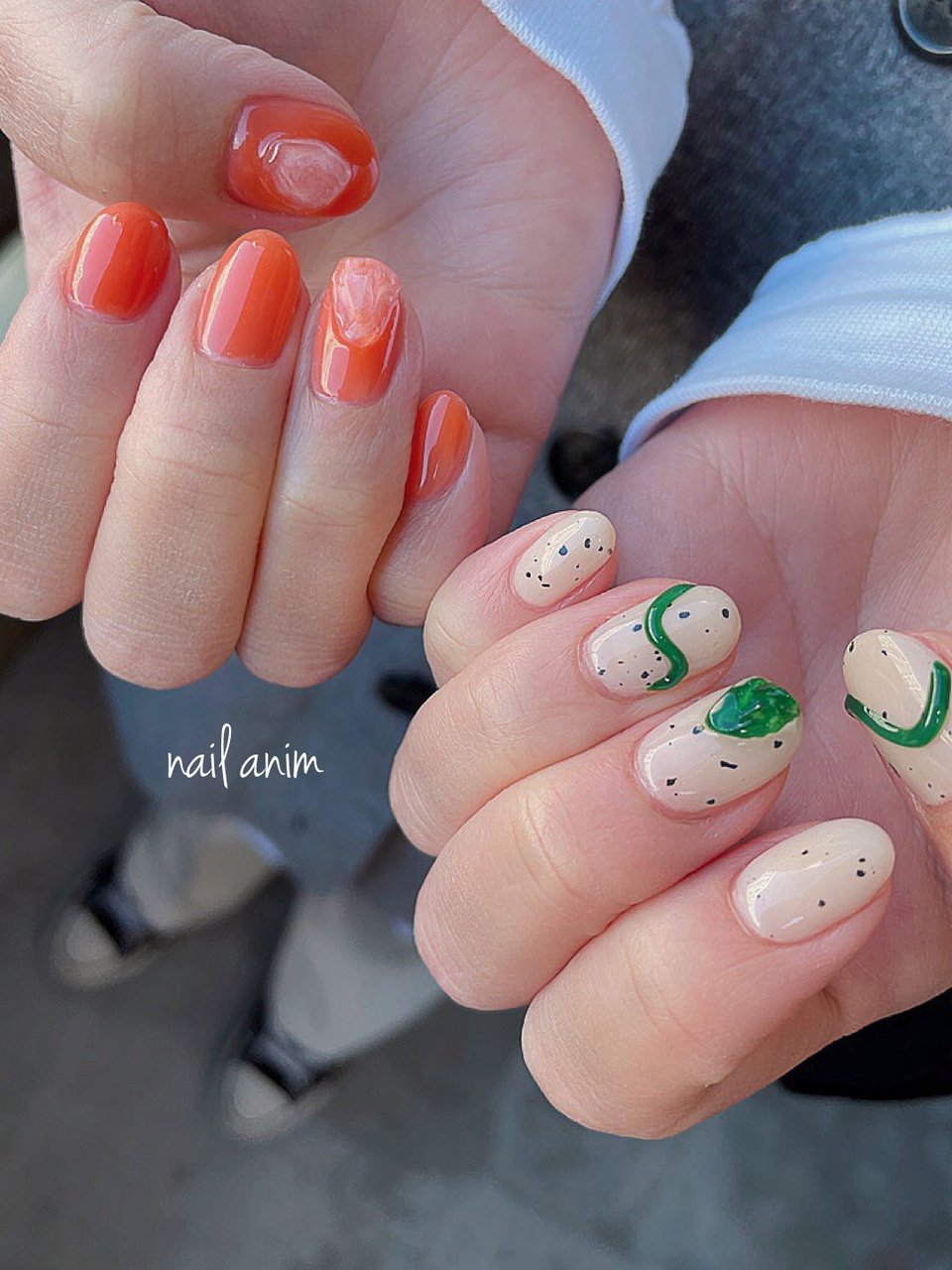 春 夏 ハンド ニュアンス ショート Nail Animのネイルデザイン No ネイルブック