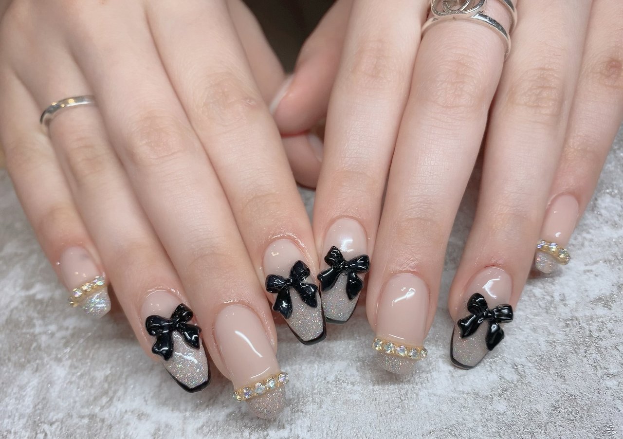 ハンド 3d リボン Sheclat シェクラ Nail Sのネイルデザイン No ネイルブック