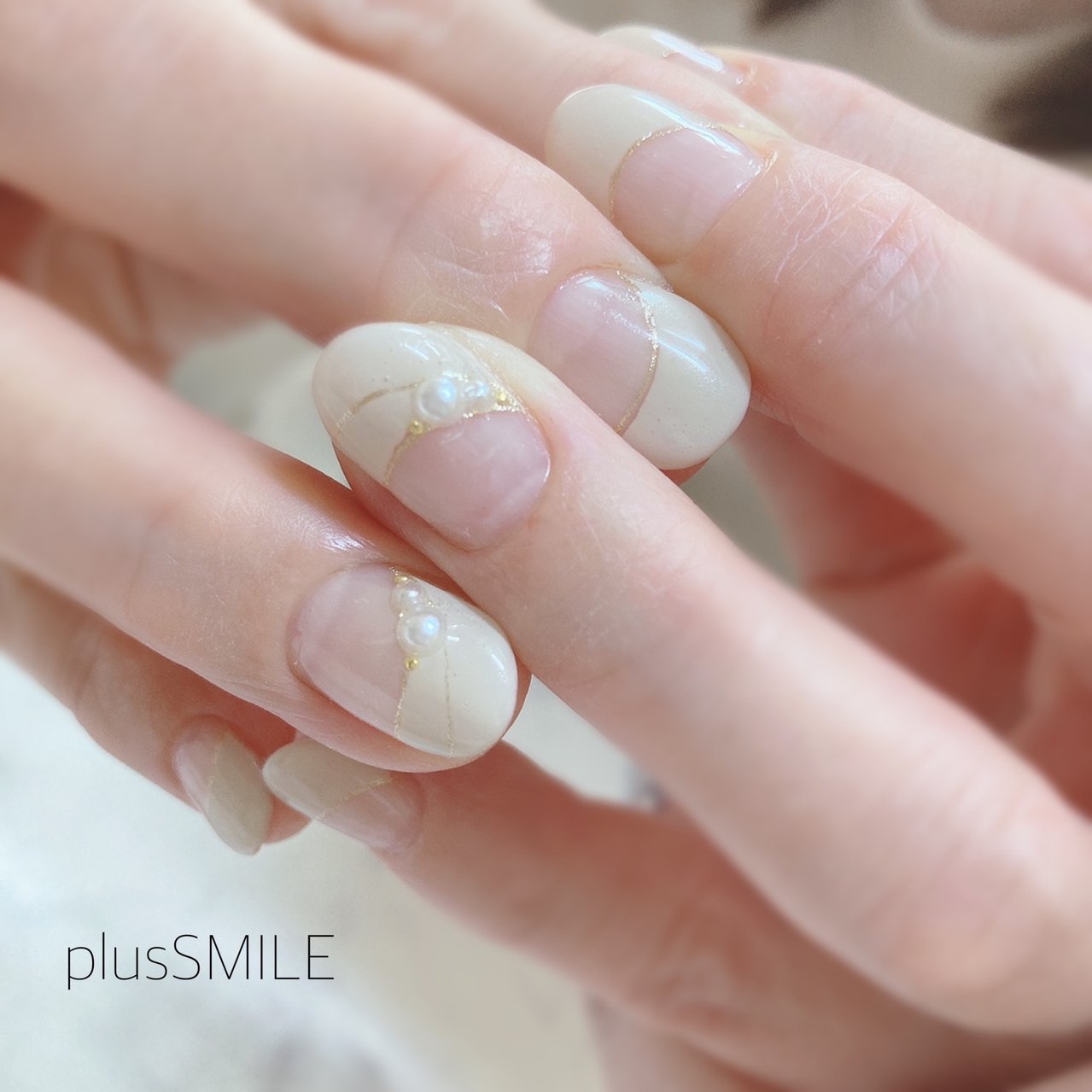 春 卒業式 入学式 オフィス シンプル Plussmileのネイルデザイン No ネイルブック