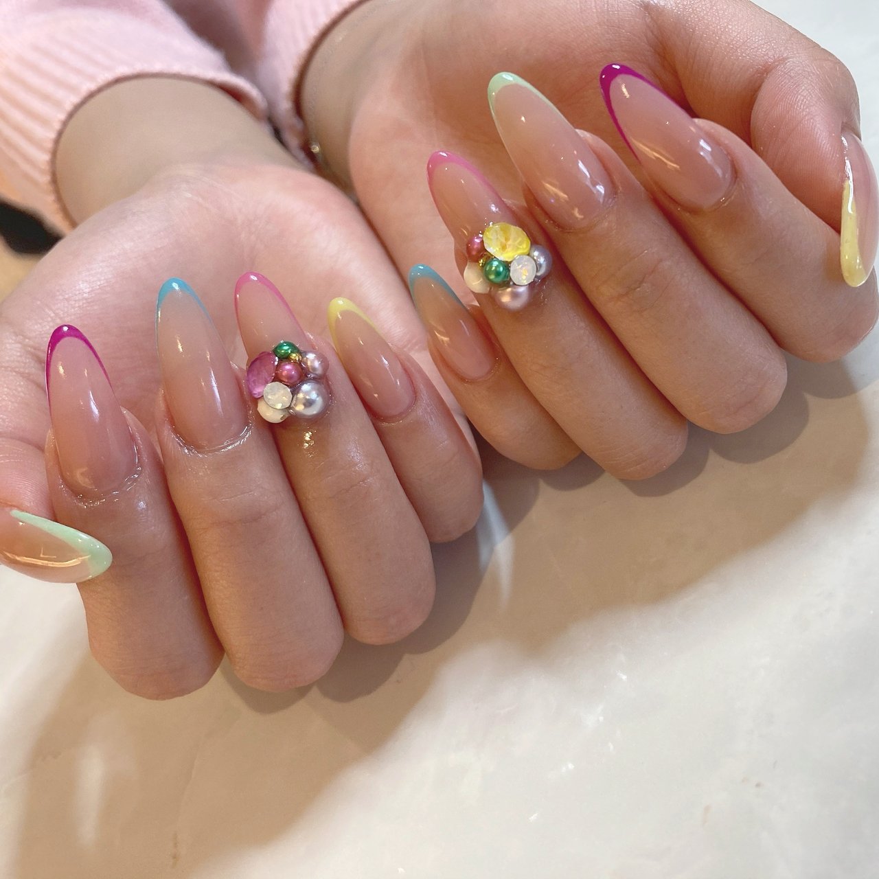 春 夏 旅行 海 ハンド Nail Salon Faire Mikiのネイルデザイン No ネイルブック