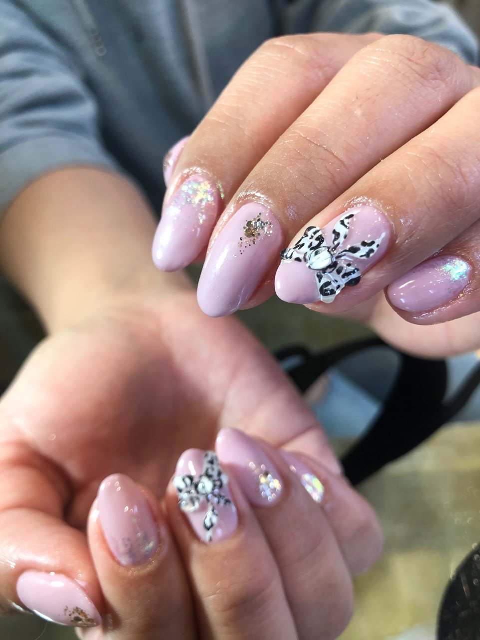 ハンド リボン ミディアム ピンク ジェルネイル 宮城県 石巻 ロージーネイル Rosy Nail Pupuu Rosyのネイル デザイン No ネイルブック