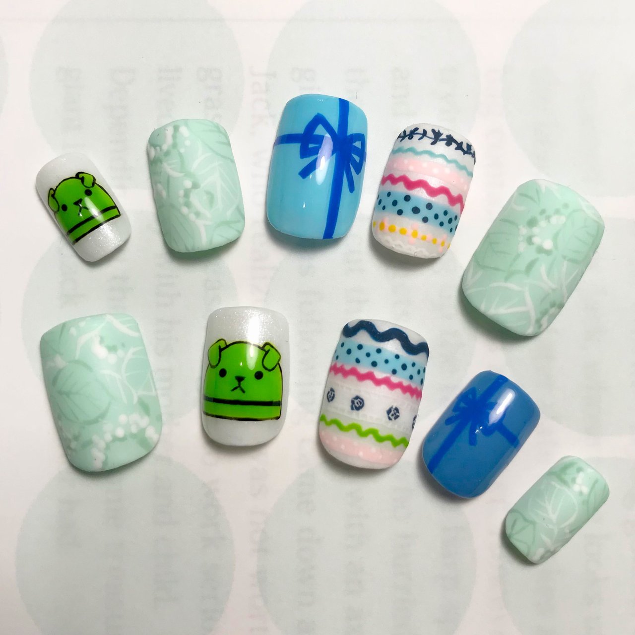 ライブ ハンド キャラクター リボン 和 Tansan Doのネイルデザイン No ネイルブック