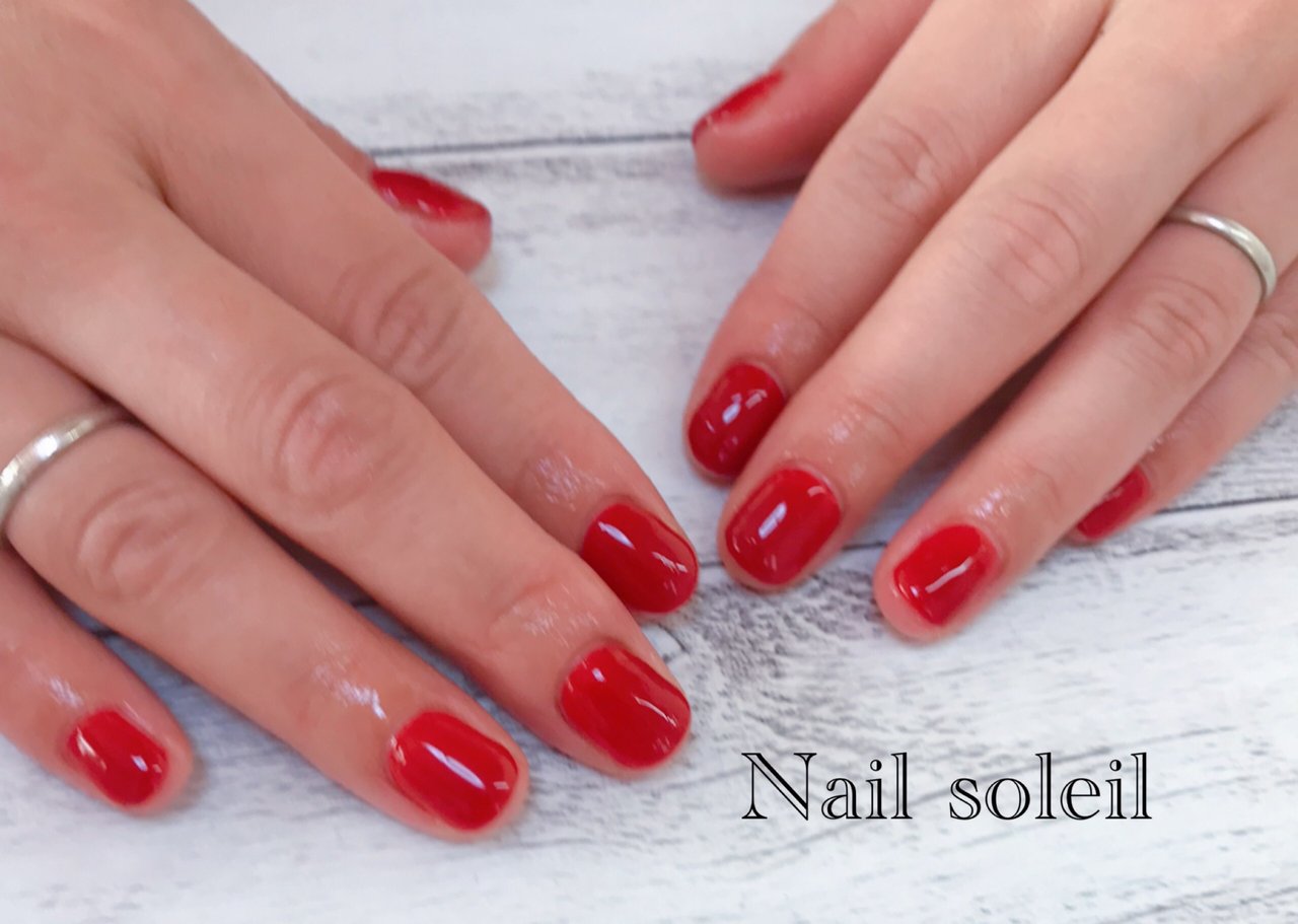 オールシーズン ハンド シンプル ワンカラー ショート Saoriのネイルデザイン No ネイルブック