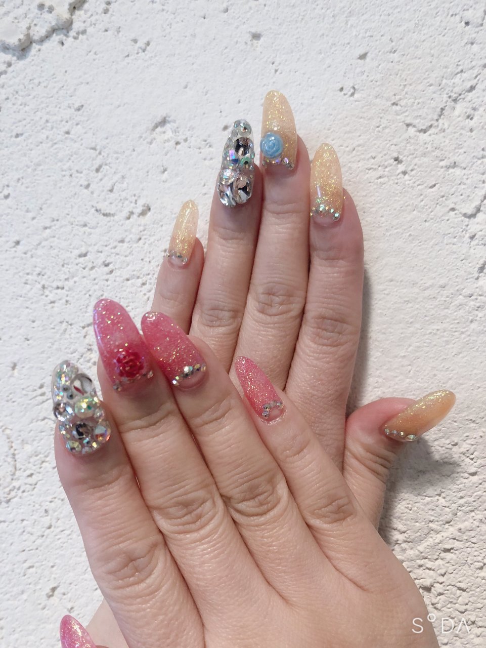 パーティー 女子会 ハンド フレンチ ロング Saltnailのネイルデザイン No ネイルブック