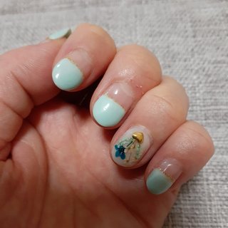 22年 新着順 ターコイズ ブルー セルフネイルのネイルデザイン ネイルブック