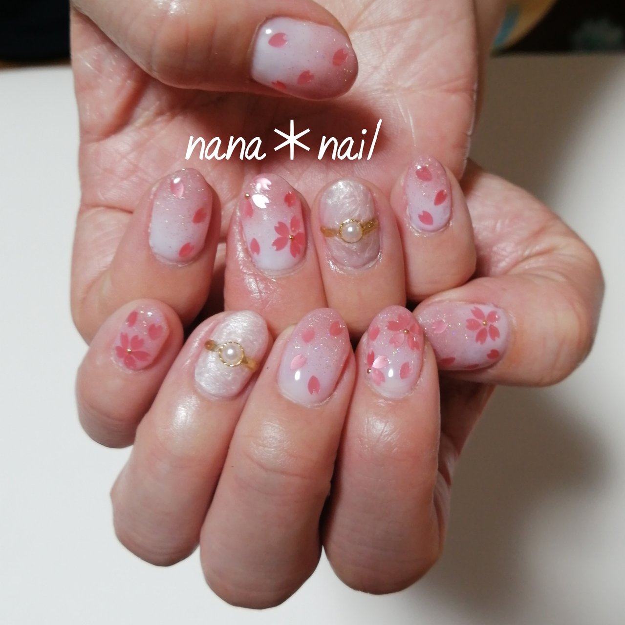 春 卒業式 入学式 女子会 ハンド Nana Nailのネイルデザイン No ネイルブック